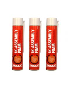 1k Assembly Polyurethane Expansion PU Foam Spray  (Pack of 3) ICFS